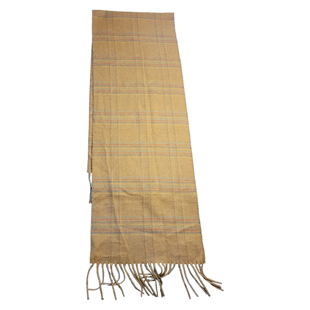 Vntg 80s Strawbridge Cashmink Plaid Scarf Germany Quietlux Heritage Soft Fringe - Picture 7 of 7